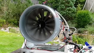 RC Turbofan TF200-1 prototype on idle