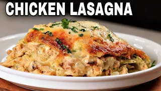 EASY Chicken  Pesto Lasagna With Creamy White Sauce | The Best Lasagna Recipe