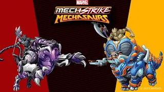 Mechasaur vs. Mechasaur: Black Panther v. Rocket & Groot | Marvel's Avengers Mech Strike: Mechasaurs