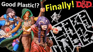 Dungeons and Dragons FINALLY got Hard Plastic Minis. D&D Sprues! Wizkids Frameworks Review.