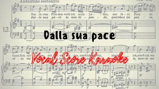 Dalla sua pace Vocal Score / Karaoke Don Giovanni Mozart