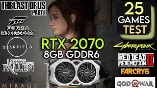 RTX 2070 Test In 2023 | 25 Games Test | RTX 2070 In Late 2023