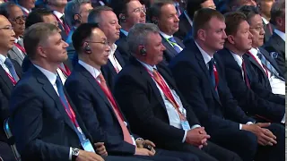 ВЭФ 2019  Пленарное заседание с участием Путина, Моди и Абэ  Полное видео   Сегмент102 21 33 200 02
