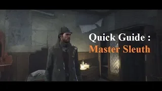 Quick Guide : Master Sleuth Sinking City Suit!