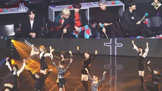 20190106 BTS' Reaction to Twice "BDZ+What is love?" @33rd GDA