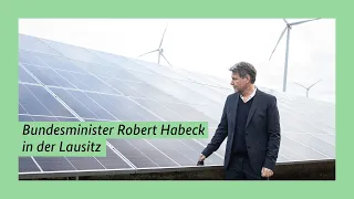 Bundesminister Habeck in der Lausitz