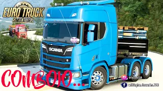 COMPLICAÇÕES NA SUBIDA DA SERRA COM O 9 EIXOS SCANIA | Euro Truck Simulator 2