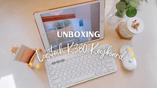 Logitech K380 Unboxing (White) ~aesthetic~ | 🍎 ipad wireless keyboard | ASMR | 𝗹𝗼𝘃𝗲, 𝗰𝗵𝗲𝗿𝗻 ☁️