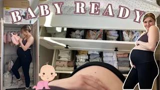 PREPPING FOR NEWBORN BABY #2: Organising the Baby's Nursery UK VLOG | NEST WITH ME 2023 UK