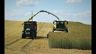 GPS Sklizeň žita 2023 / Claas Jaguar, John Deere, JCB, Case / HD