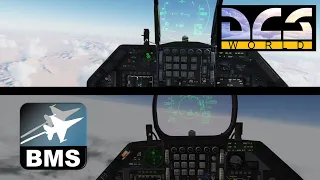 DCS World and Falcon BMS | BVR Engagement | 2x F-16Cs vs 4x Su-30s