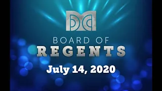 DMC Board of Regents - Regular Meeting (07-14-2020)