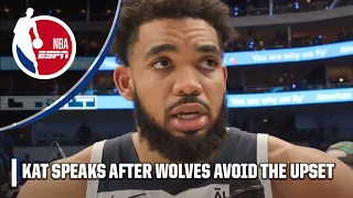 KAT after AVOIDING THE SWEEP in the WCF 🗣️ "We have that NEXT MAN UP MENTALITY!' | NBA on ESPN