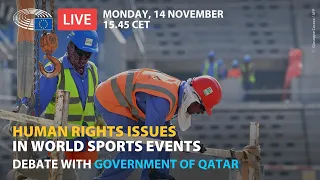 MEPs address human rights in Qatar ahead of World Cup