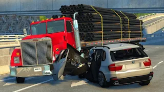 Highway and Roads Cars Crashes #16 BeamNG Drive