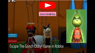 Escape The Grinch Obby! Game in Roblox