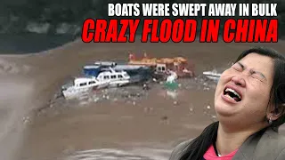 Heavy rain caused flooding in China, boats were swept away in bulk | china flood | Three gorges dam