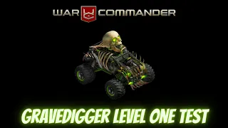 War Commander - Gravedigger Level One Test