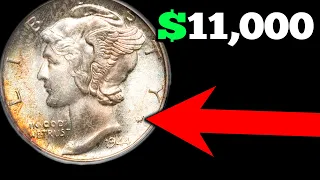 1944 SILVER Mercury Dimes Worth GOOD Money!