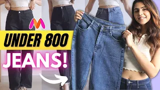 *Under 800* High Waist Jeans Haul! | Myntra Haul | Ishita Khanna