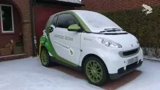 Electric Smart Car warm up before you drive