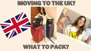 Packing guide for international students moving to the UK 🇬🇧