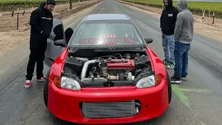 Street tuning this b18 turbo hatch! 500hp -Mexico streets 🇲🇽 M&M Performance ftw