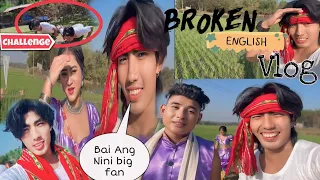 Broken English,💔🤣// Khani Kawno Kaubru Music Video ||Shooting Vlog😱 || Sanraj /Manarama