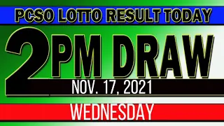 LOTTO RESULT TODAY 2PM DRAW - NOVEMBER 17, 2021 | 3D | 2D | SWERTRES | EZ2