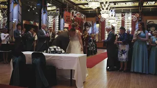 Wendy and Paul 16/9/17  conga wedding exit
