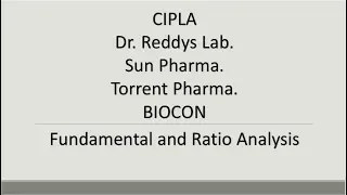 WHY THESE 2 PHARMA COMPANIES CAN BE BOUGHT Dr. REDDYS LAB & BIOCON. Analysis of 5 pharma stock