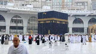 Masjid Al Haram | 10 February 2024 | kaaba live🔴 Rain☔🌧 | Azaan e zuhar & Asar | Makkah official