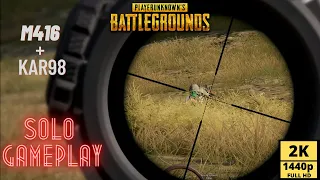 PUBG PC M416 + KAR98 SOLO GAMEPLAY  TPP