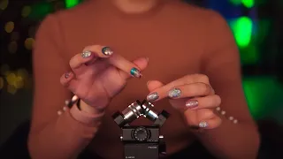 ASMR Close Up Hand Sounds 💎 Finger Fluttering, No Talking, Zoom H8