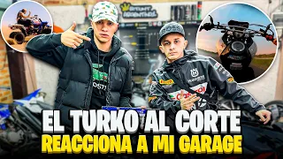 EL TURKO AL CORTE Reacciona a mi GARAGE - Salimos en moto !