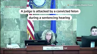 GRAPHIC WARNING: Las Vegas judge attacked by felon during sentencing | REUTERS