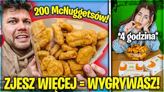 KTO SZYBCIEJ ZJE OGROMNĄ MISKĘ NUGGETSÓW WYGRYWA! *18 000 kcal*