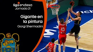 GIORGI SHERMADINI, un gigante en la pintura | Liga Endesa 2020-21