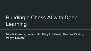 Building a Chess AI with Deep Learning