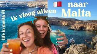 ik vloog alleen naar malta & ga hier leven voor 1 maand | life in malta 1