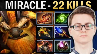 Earthshaker Dota Gameplay Miracle with 22 Kills and Refresher