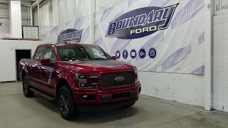 2018 Ford F-150 SuperCrew Lariat Special Edition pkg Ruby Red W/ Ecoboost Overview | Boundary Ford