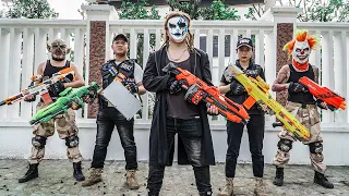 LTT Films : Captain Warriors S.E.A.L X Nerf Guns Fight Crime Grakk Mask Dangerous Killer Squad