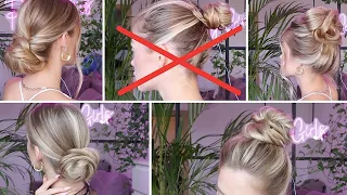 TOP 5 VOLUME BUN UPDOS FOR THIN HAIR, LONG/MEDIUM HAIR LENGTH|ТОП 5 ОБЪЕМНЫХ ПУЧКОВ НА ТОНКИЕ ВОЛОСЫ