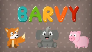 Barvy - učíme se barvy, výukové video pro děti v češtině