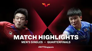 Wong Chun Ting vs Tomokazu Harimoto | WTT Cup Finals Singapore 2021 | MS | QF