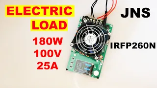 Электронная нагрузка 4х проводная 180W от JNS / 25A 100V