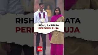 Watch: UK PM Rishi Sunak, wife Akshata Murthy perform aarti at Akshardham Temple