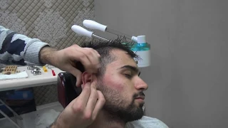 ASMR TURKISH BARBER FOOT MASSAGE= NECK - EAR CRACK =head,back,face,ear,arm,sleep massage=UYKU MASAJI