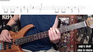 Angry Chair by Alice In Chains - Bass Cover with Tabs Play-Along
